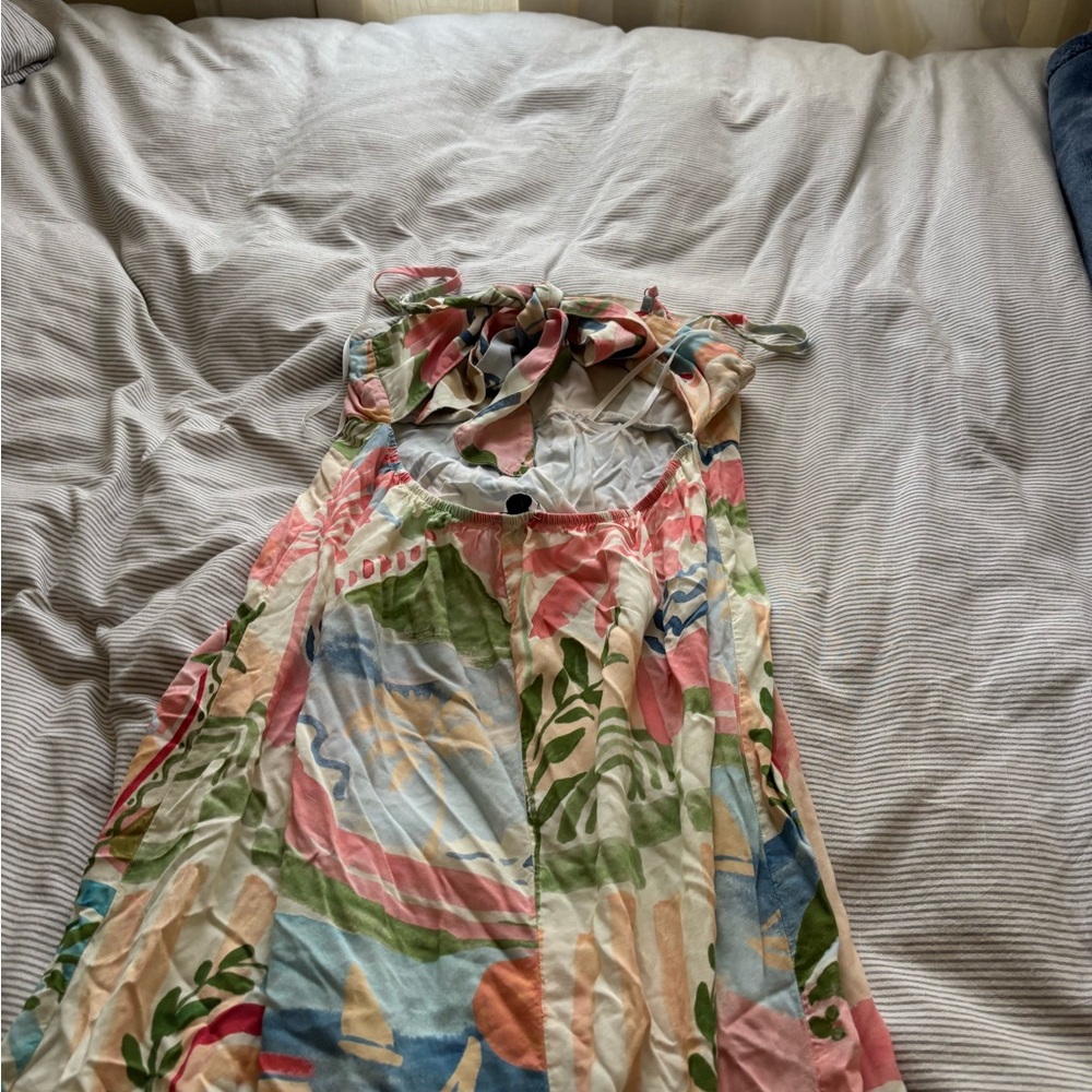 Aper Heart Multicolor Halter Dress